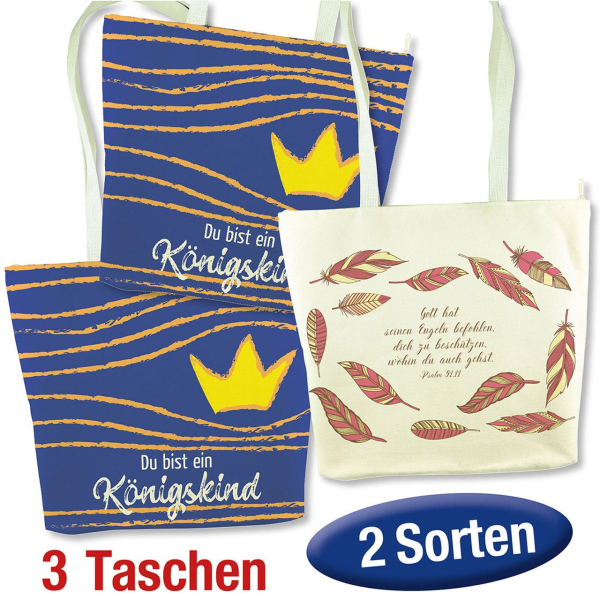 Spar-Paket: Shopper und Kosmetiktasche - 3er-Set