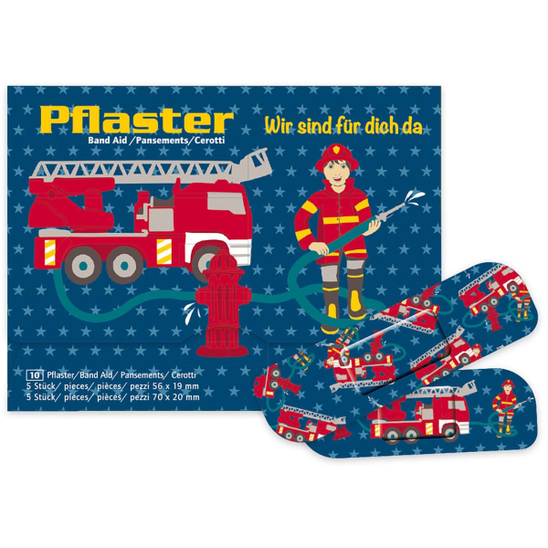 Pflaster-Briefchen - Wir sind für dich da (Feuerwehr)