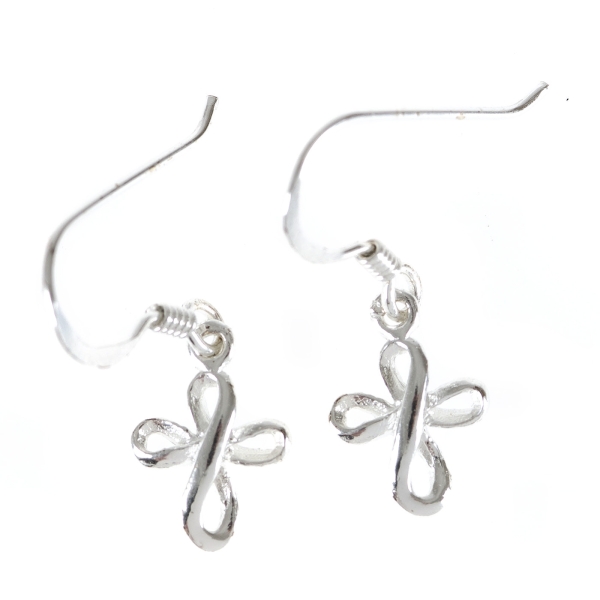 Ohrringe "Kreuz" - Sterlingsilber