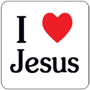 Magnet-Sticker "I Love Jesus"