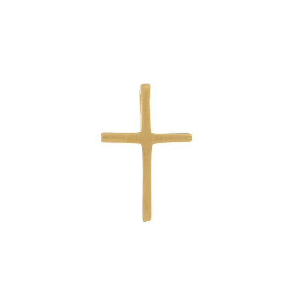 Anhänger Kreuz "Josia" - vergoldet
