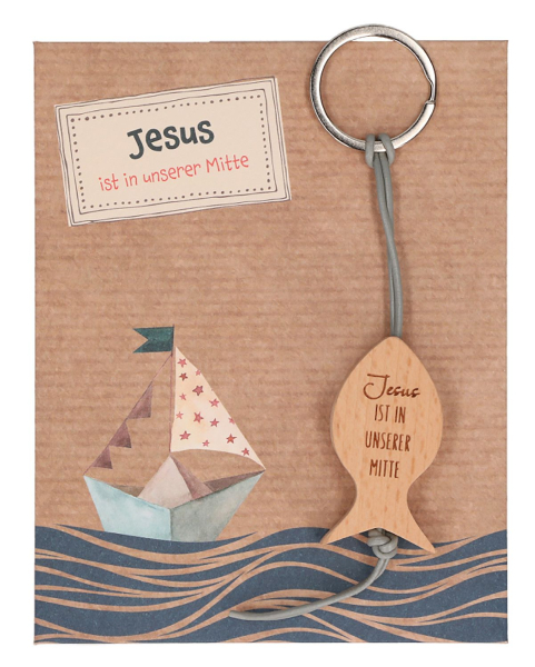 Schlüsselanhänger "Jesus ist in unserer Mitte"