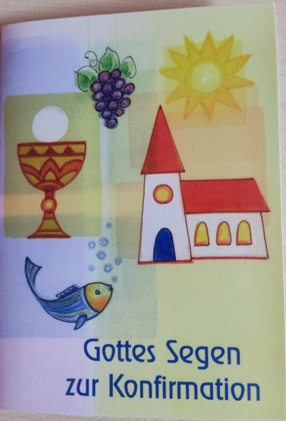 Faltkarte "Gottes Segen zur Konfirmation" - Motiv Kirche