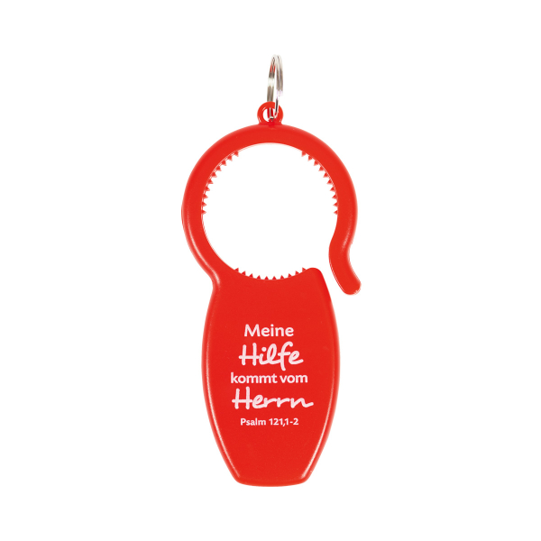 Öffnerhilfe mit Kapselheber "Meine Hilfe kommt vom Herrn"