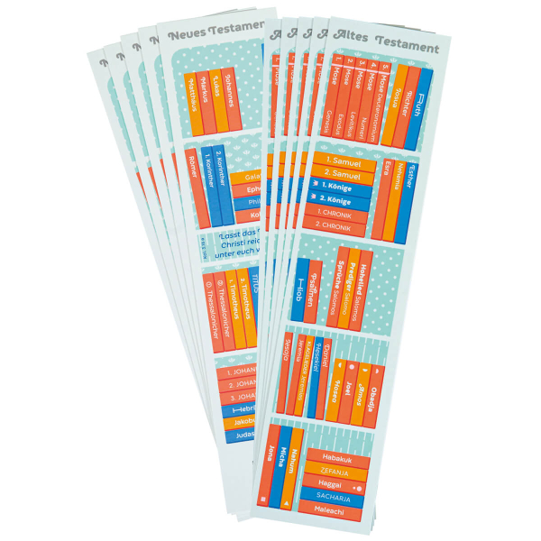 Lesezeichen "Bücher der Bibel" - 10er Pack