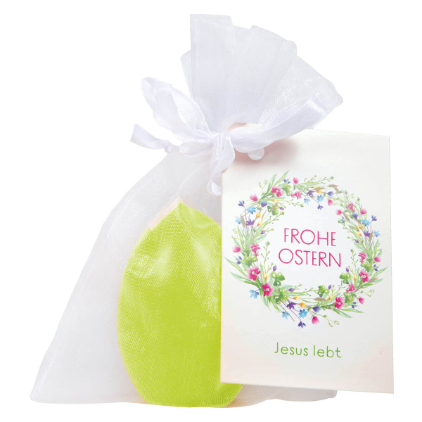 Osterei Kerze "Frohe Ostern"