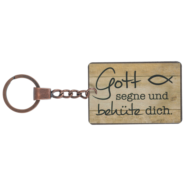 Schlüsselanhänger "Gott segne und behüte dich"