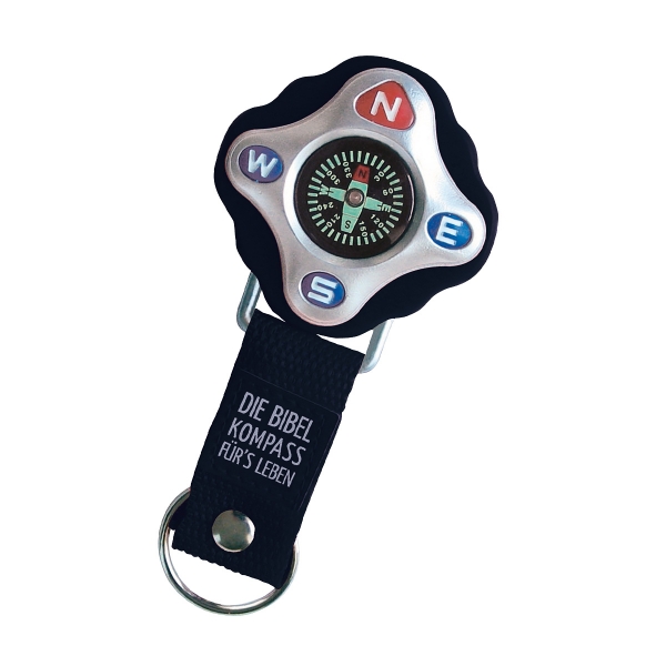 Schlüsselanhänger "Kompass" - mit Nylonband