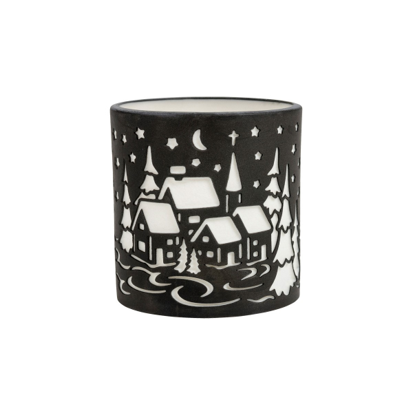 Windlicht "Winterlandschaft" - klein