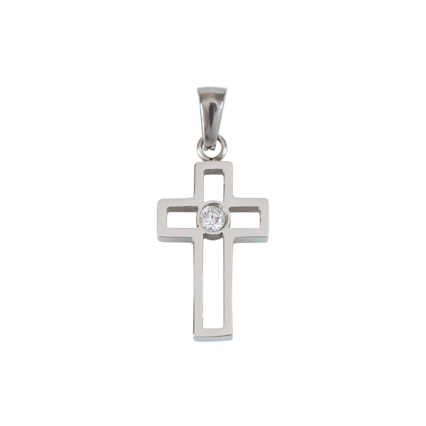 Kreuzanhänger "Zirkonia"