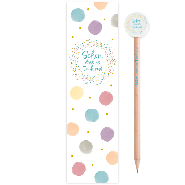 Bleistift Set - Schön, dass es Dich gibt