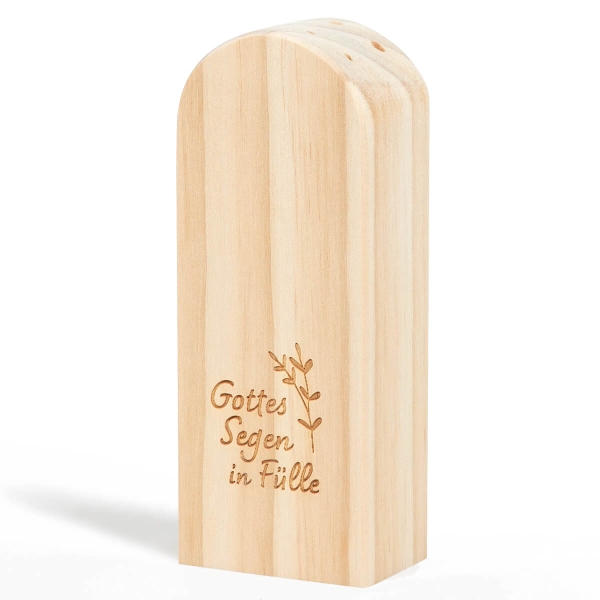 Blumen- und Gräserblock aus Holz "Gottes Segen in Fülle"