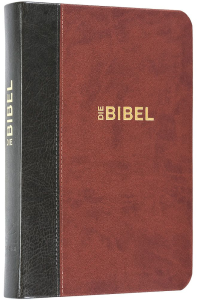 Schlachter 2000 Bibel - Taschenausgabe (Softcover, grau/braun, Goldschnitt)