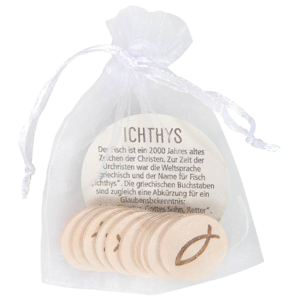 Einkaufswagenchip Fisch -10er-Pack