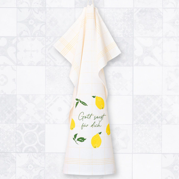 Geschirrtuch - Gott sorgt für dich