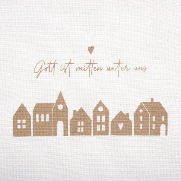 Geschirrtuch "Gott ist mitten unter uns" Geschirrtuch "Gott ist mitten unter uns"