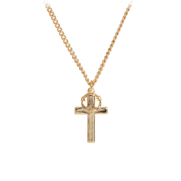 Halskette "Kreuz" mit Dornenkranz