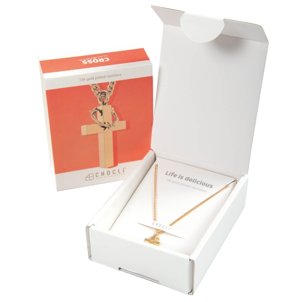 Halskette "Kreuz" mit Dornenkranz