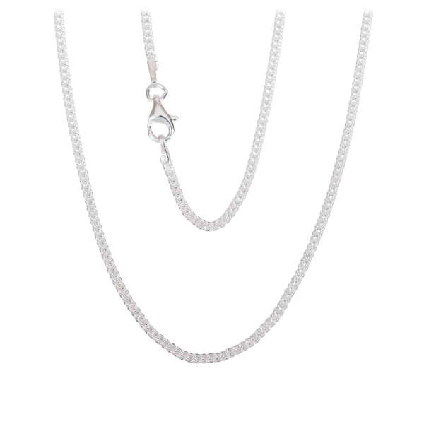 Panzerkette - 925er Sterlingsilber 45 cm