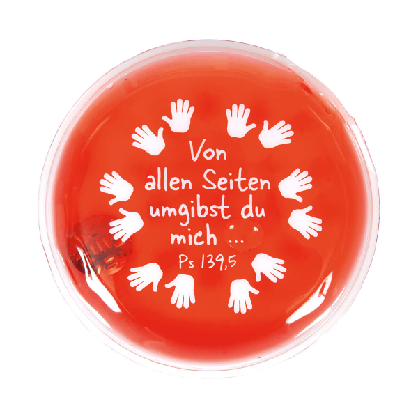 Handwärmekissen "Hände" - Von allen Seiten umgibst du mich..."