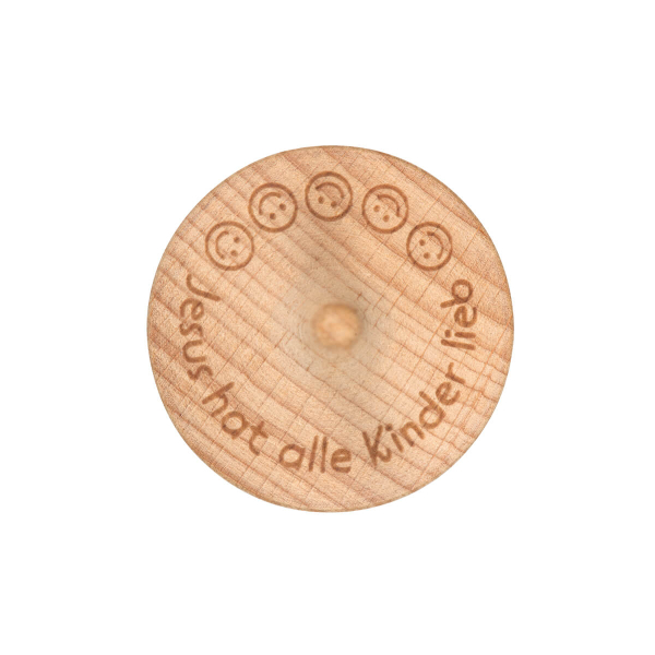 Holz-Kreisel "Jesus hat alle Kinder lieb"