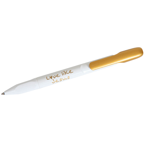 Kugelschreiber "Love like Jesus" - gold