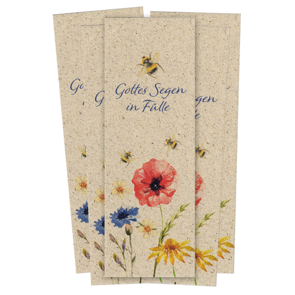 Lesezeichen "Gottes Segen in Fülle" - 10er Set