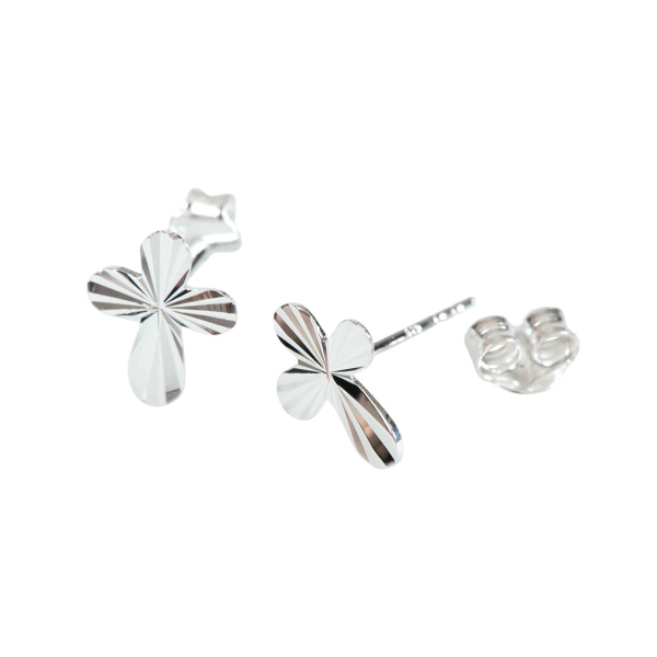 Ohrstecker Kreuz diamantiert