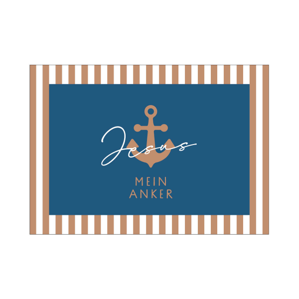 Postkarte Anker