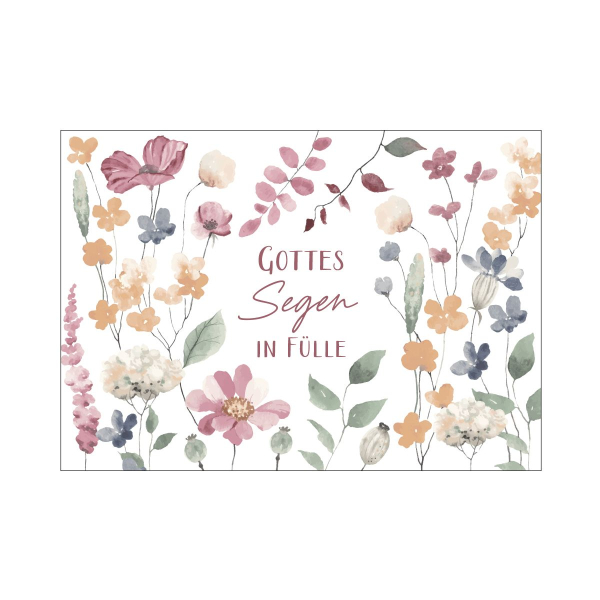 Postkarte - Gottes Segen in Fülle