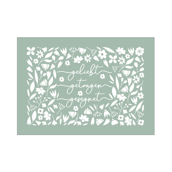 Postkarte - geliebt-getragen-gesegnet