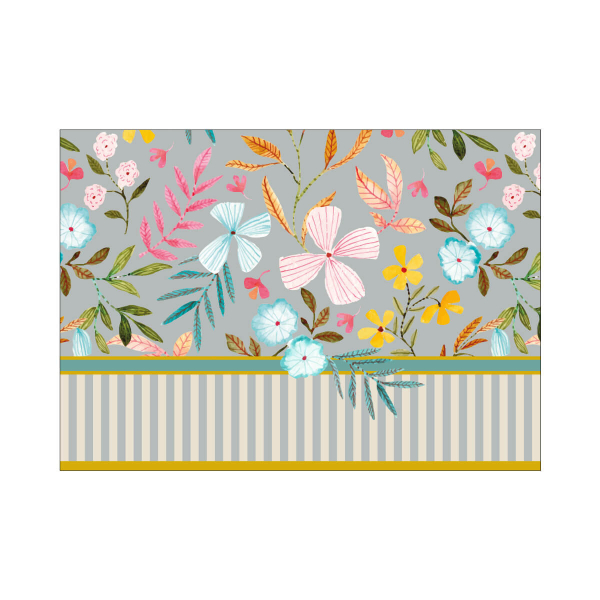 Postkarte "gesegnet" - bunt