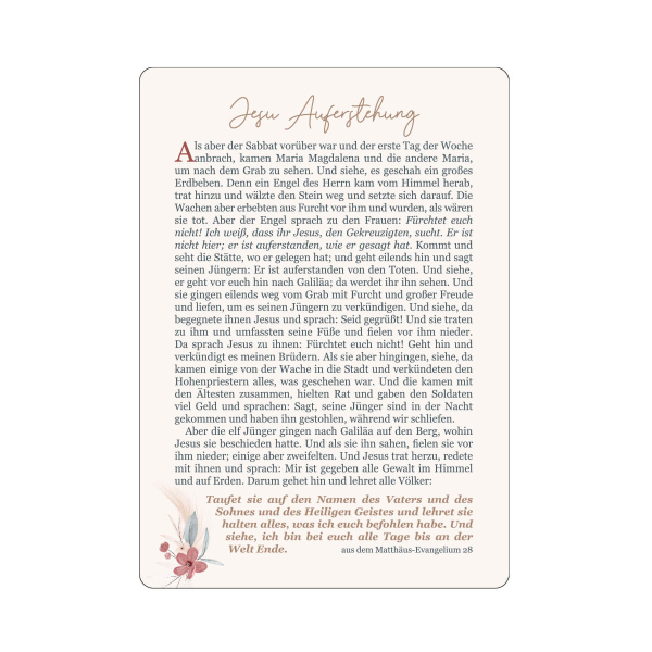 Postkarte Ostern - Auferstehungsgeschichte