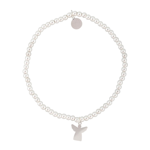 Kugelarmband mit Anhänger Engel