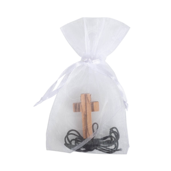 Olivenholz Kreuz mit Band