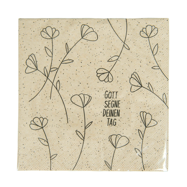 Öko-Servietten - Gott segne Deinen Tag (20er Pack)