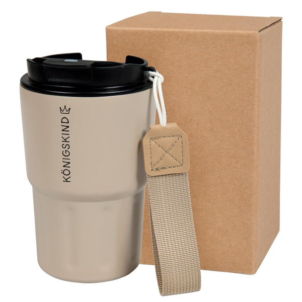 Edelstahl-Thermobecher Königskind - sandfarben