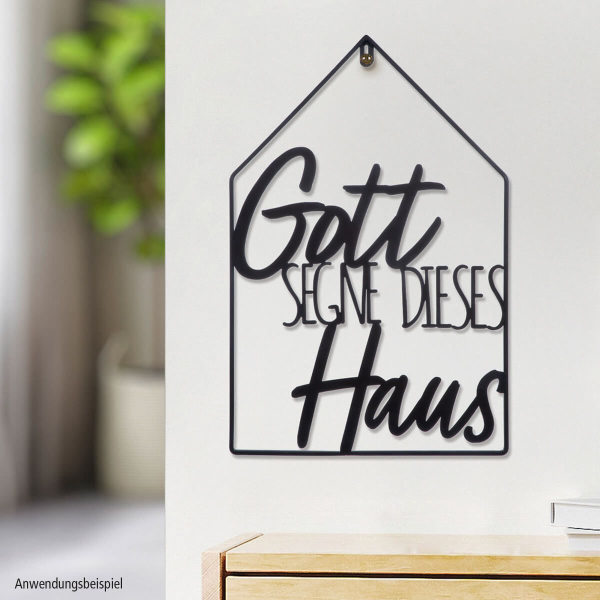 Wanddeko - Gott segne dieses Haus