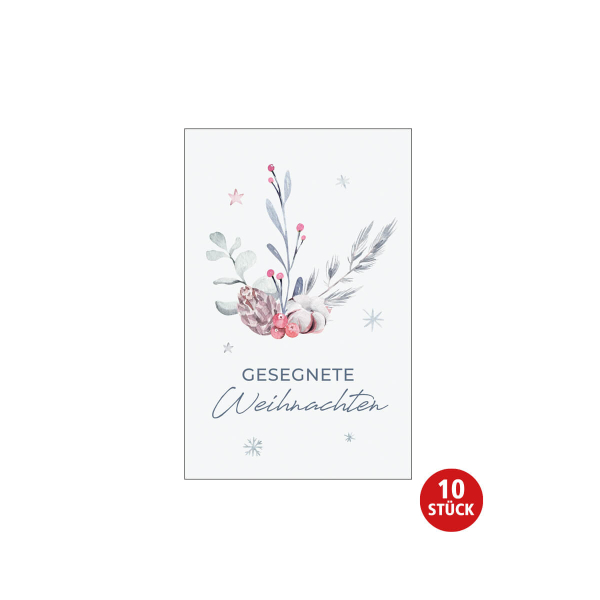 Weihnachts-Grußkärtchen "Gesegnete Weihnachten"