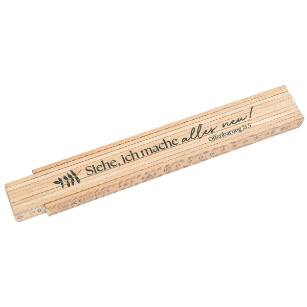 Zollstock aus Holz - Jahreslosung 2026