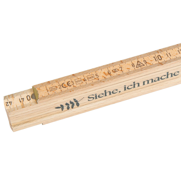 Zollstock aus Holz - Jahreslosung 2026